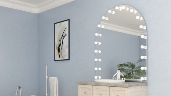 Space up your bathroom with mirror