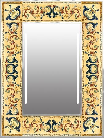 Victorian framed mirror