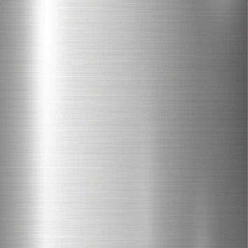 Brushed stainless steel mount stand for a mirror.